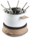 Domo DO736F Fondue, Gourmet & Wok - 8 Personen - Wit/Hout