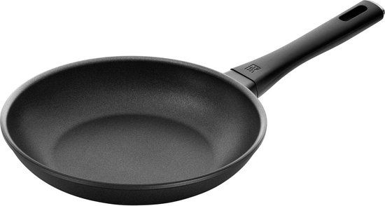 Aluminium braadpan - 24 cm - Zwart - Geschikt voor alle warmtebronnen