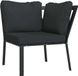 Fauteuil de jardin avec coussins gris 76x76x79 cm acier