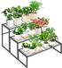 Unyqoos® Plantenrek en métal à trois couches pour usage intérieur et extérieur