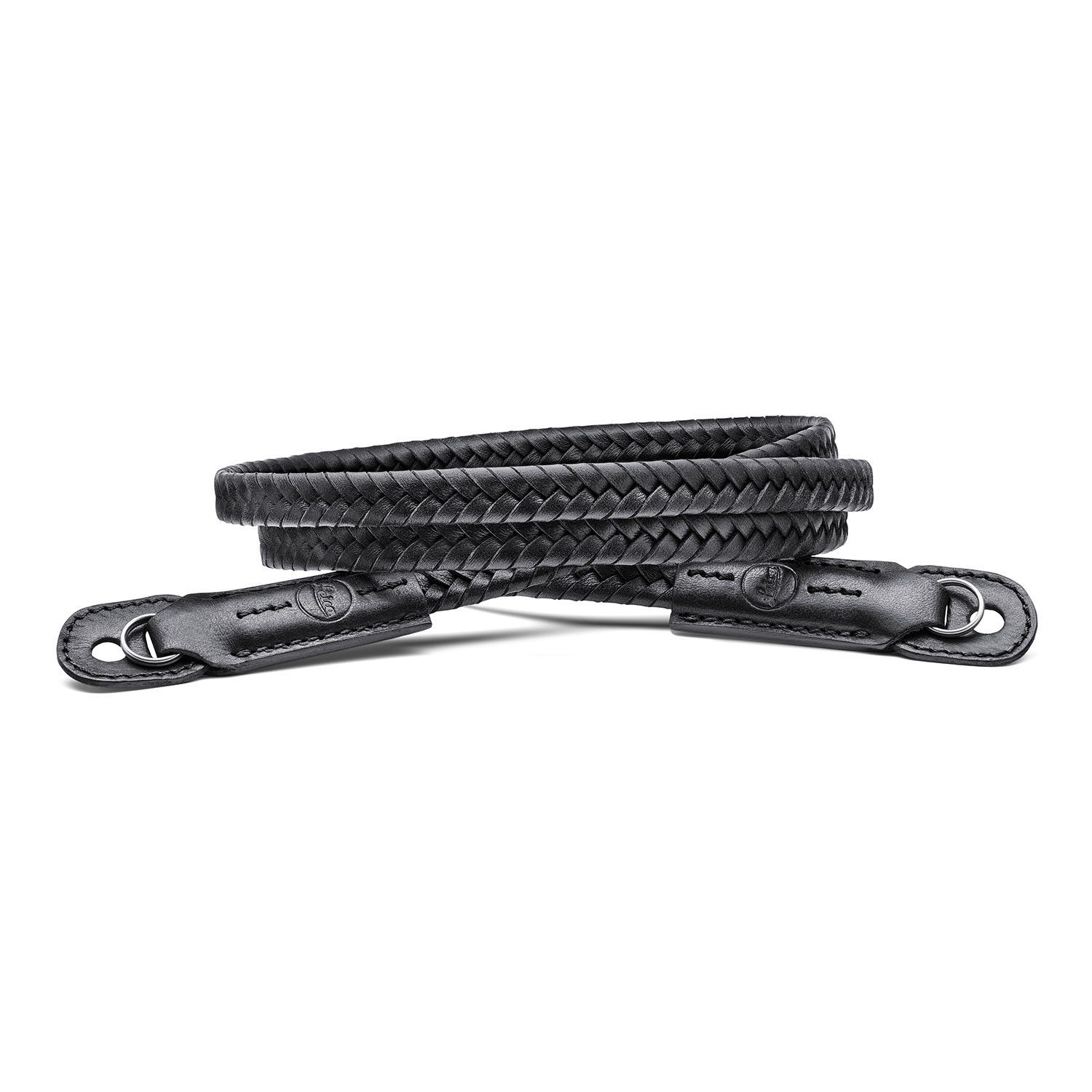 Leica 19695 Carrying Strap, leather, braided, black