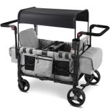 Sekey Chariot, adapté pour deux enfants, avec toit pliable