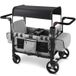 Sekey Chariot, adapté pour deux enfants, avec toit pliable