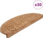 vidaXL Trapmatten 30 st 65x21x4 cm beige halfrond groot