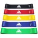 Fitnessbanden, 5 stuks, gymnastiekband, krachttraining, weerstandsbanden, set van natuurlijk rubber, weerstandsbanden met 5 niveaus, trainingsbanden voor armen en benen, oefeningen voor yoga, pilates