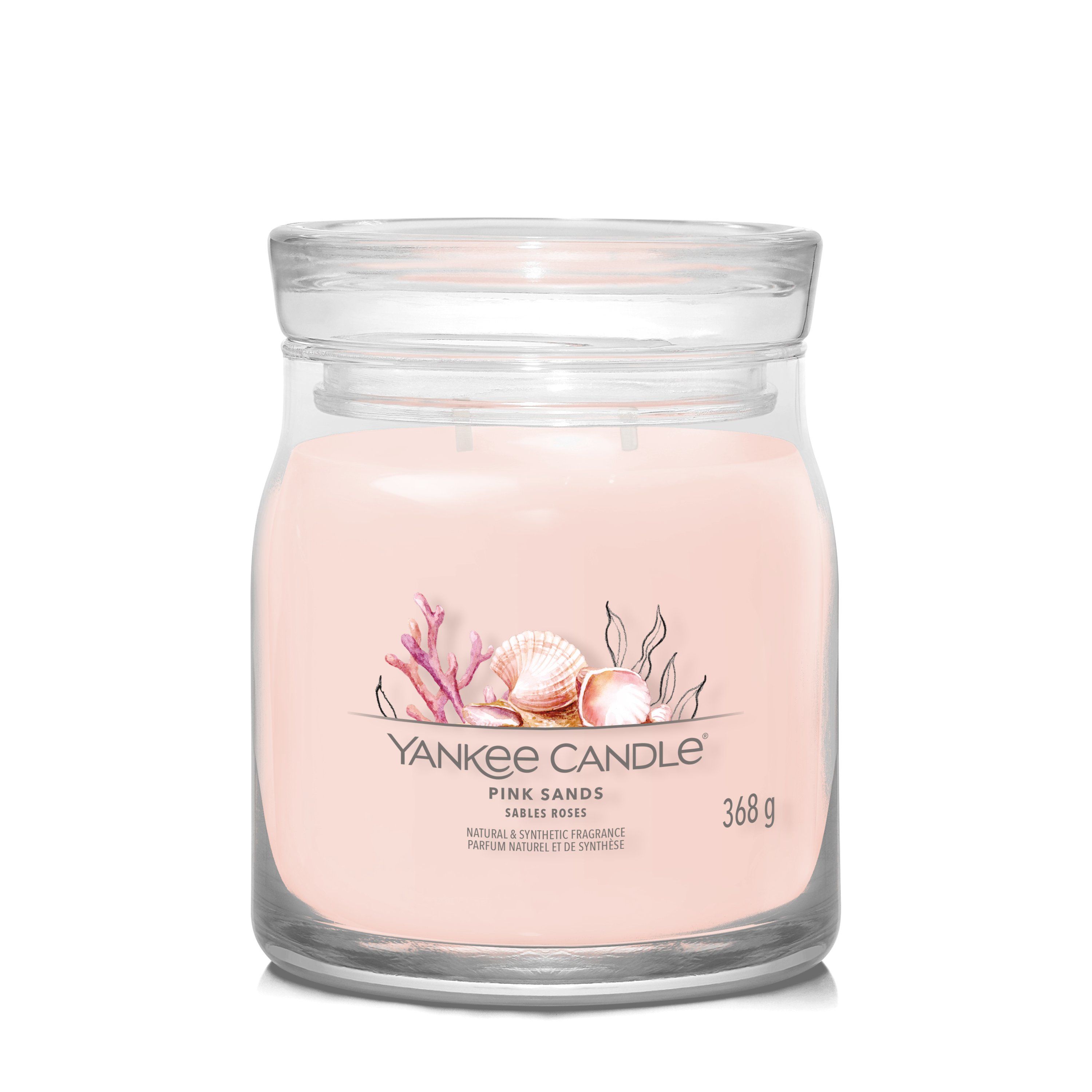 Yankee Candle Pink Sands Signature Medium Jar - 50 uur brandtijd - Roze