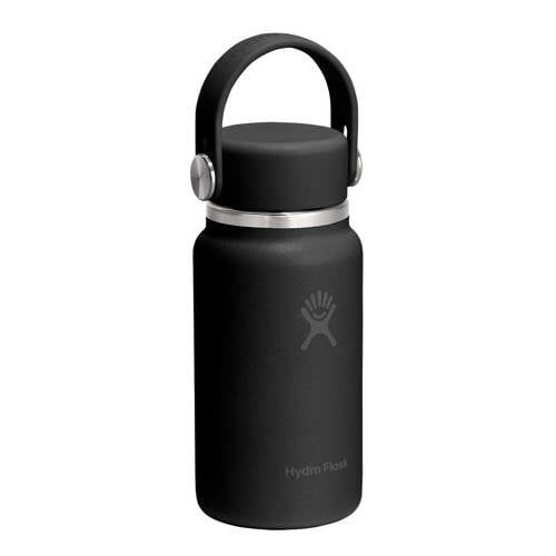 Hydro Flask – Micro Hydro™ 200 ml (6.7 oz) – Lekdichte, Geïsoleerde Mini Flask met Clip-On Band – Koud & Warm tot 7 Uur – Compact & Duurzaam – Black