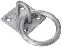 Faithfull FAICHGRING Gegalvaniseerd Staal 8mm Dia Ring op Staalplaat 50 x 50 mm