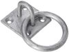 Faithfull FAICHGRING Gegalvaniseerd Staal 8mm Dia Ring op Staalplaat 50 x 50 mm