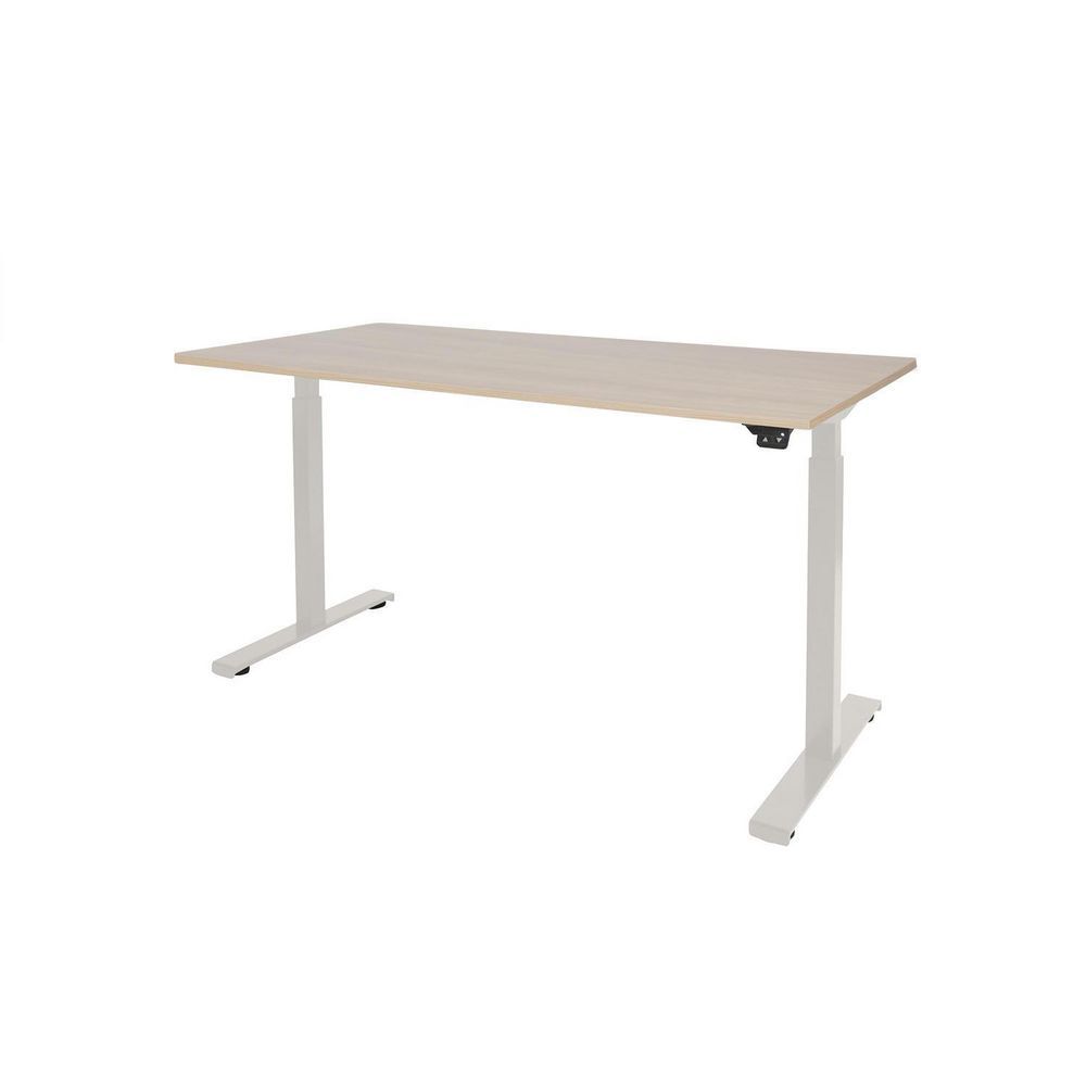 Prof Desk Bureau Electro II 160x80 cm Lindberg Eiken Wit
