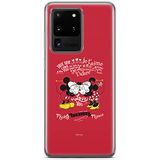 ERT GROUP Telefoonhoes voor Samsung S20 Ultra Original en officieel gelicentieerd Disney-patroon Mickey & Minnie 005 optimaal aangepast aan de vorm van de mobiele telefoon, hoes van TPU