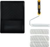 STANLEY Verfrollerset - 230mm - 3x Roller, 1x Houder, 1x Verfbak - Voor Gladde Ondergronden