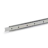 Ganter Normelemente | Telescopische rails met gedeeltelijke verlenging - GN 1400-300-A-1-ZB | Lengte: 300mm | 1 paar