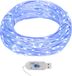 vidaXL Lichtsnoer met 400 microLED's blauw 8 functies 40 m