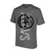 Ultra Game NBA Official Men’s Upright Logo Short Sleeve T- Shirt - Unisex, Dallas Mavericks, Heather Charcoal, Large