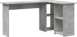 Bureau Béton Gris 142 x 102 x 73 cm Bois traité