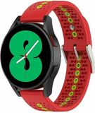 By Qubix Qubix - Geschikt voor Garmin bandje - Geschikt voor Garmin Vivoactive 4 / 4L - Dot Pattern bandje - Rood - Smartwatch bandje 22mm