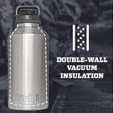 YETI Rambler Bottle Chug, Vacuum Insulated Stainless Steel Bottle with Chug Cap, Navy, 64 oz (1.9 L)