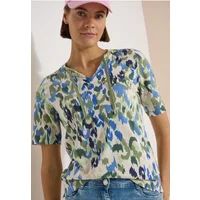 Cecil Shirt met split in de hals en print
