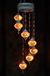 Halay Hanglamp multicolour wit zilver glas mozaïek Oosterse lamp kroonluchter Crèmewit 7 bollen