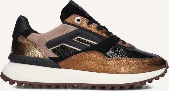 Floris van Bommel Sfw-10128 Noppi Sneakers - Leer - Dames - Bronskleurig - Maat 42