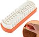 Sans marque Brosse à crêpe - Nettoyage parfait pour daim et nubuck - Marron/Orange/Blanc - 1 pièce
