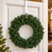 Couronne de Noël - vert - D50 cm - incl. crochet de porte blanc - couronne de porte - couronne de sapin