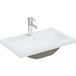 Lavabo Encastré Avec Robinet 61x39x18 Cm Céramique Blanc