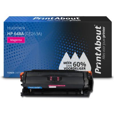 PrintAbout Huismerk HP 648A (CE263A) Toner Magenta | Compatible