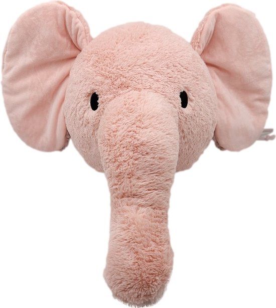 Label Label Elephant Elly Roze Muurdecoratie