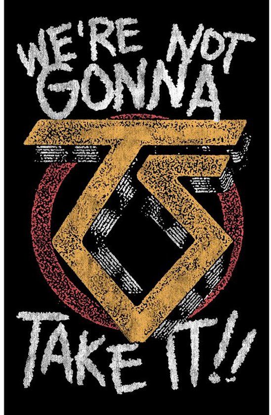 Twisted Sister We're Not Gonna Take It Unisex Vlag - meerkleurig - Standard