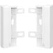 GGK Lot De 2 Embouts De Finition Blancs Pour Plinthe Électrique 4d 20 X 80