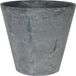Artstone Plantenpot/bloempot - natuursteen look grijs - D17 x H15 cm