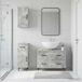 Maison Exclusive - Ensemble de meubles de salle de bain exclusif, 3 pièces, modèle HAARLEM, couleur gris béton