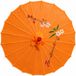Paraplu décoratif asiatique chinois - orange - 41 x 56 cm