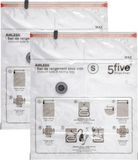 5Five Vacuumzakken voor kleding/textiel - Vacuum opbergzakken - 2x stuks - transparant - 50 x 60 cm