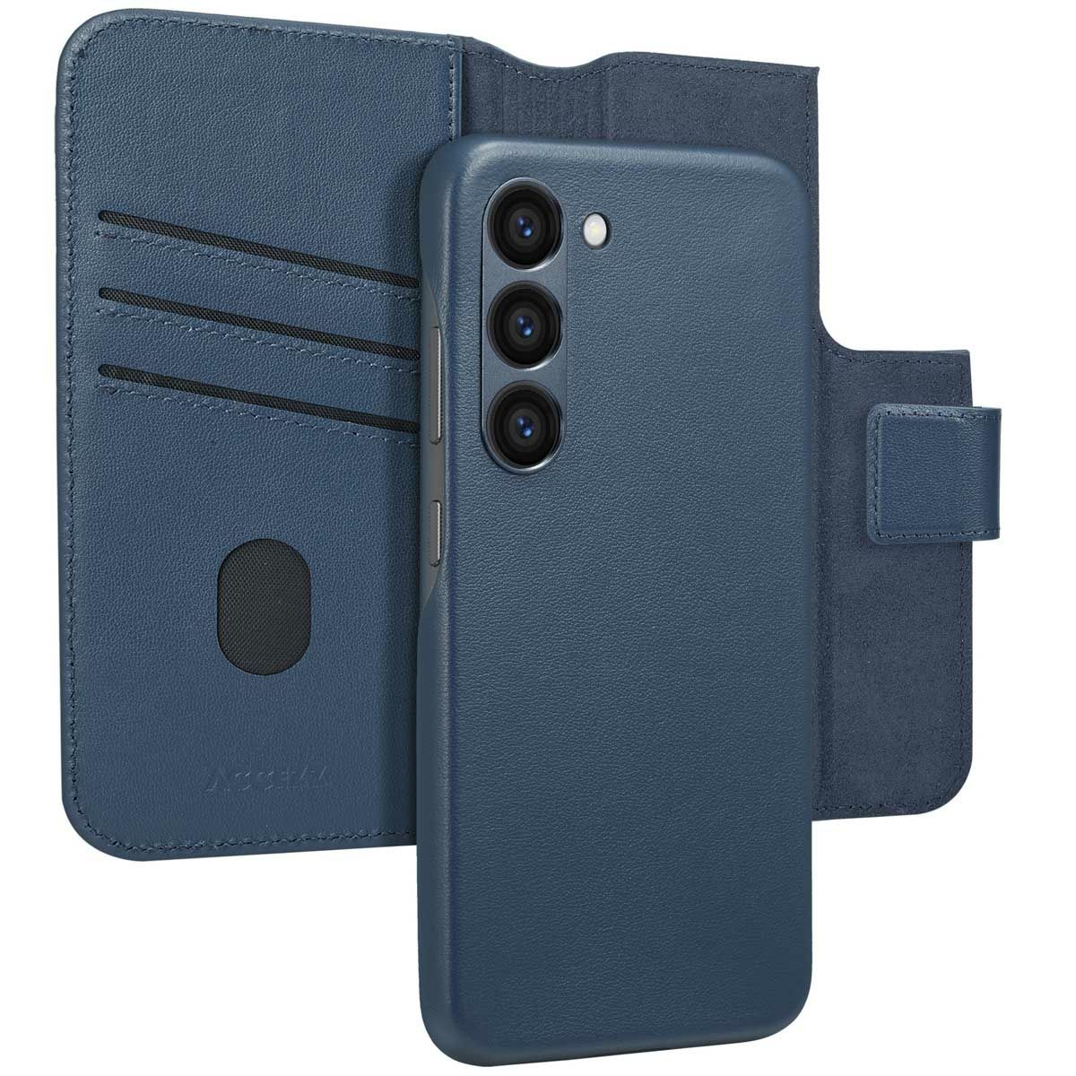 Accezz Leather Bookcase 2-in-1 with MagSafe for Samsung Galaxy S23 - Nightfall Blue