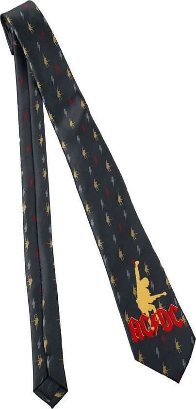 AC/DC Angus Heren Stropdas - zwart - One size