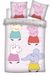 Peppa Pig Dekbedovertrek George Emily en Suzy 100 x 135 cm - Coton
