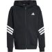 Adidas Future Icons 3 Stripes Sweatshirt Met Rits Zwart 13-14 Years Jongen