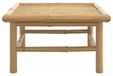 Table de jardin en bambou - Meuble d'extérieur - Bambou naturel - 65x55x30 cm - Petite table d'appoint - Marron