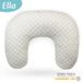 EL-Life Coussin d'allaitement avec housse 100% Coton - Gris avec étoiles blanches