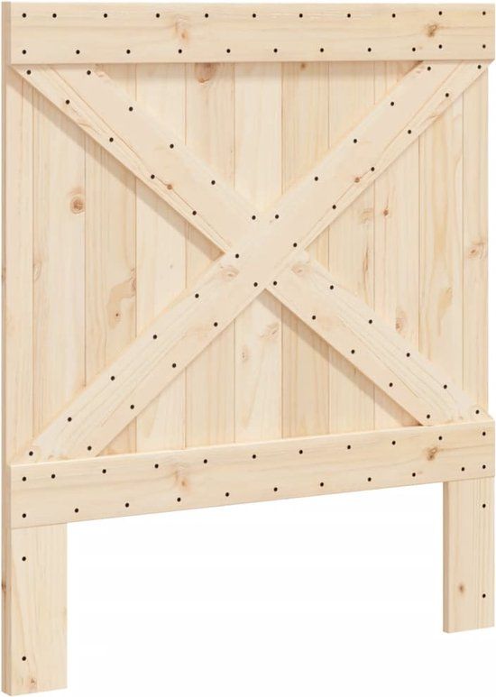 vidaXL Hoofdbord 90x104 cm massief grenenhout