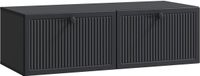 vidaXL - Wandmontage - TV-kast - Zwart - 98 x 41 x 30 cm - Bewerkt hout