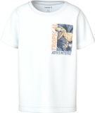 NAME IT Jongens T-shirt met korte mouwen - Maat 80 - Wit