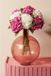 Mica Decorations Firenza Fles Vaas - H42 x Ø34 cm - Gerecycled Glas - Lichtroze