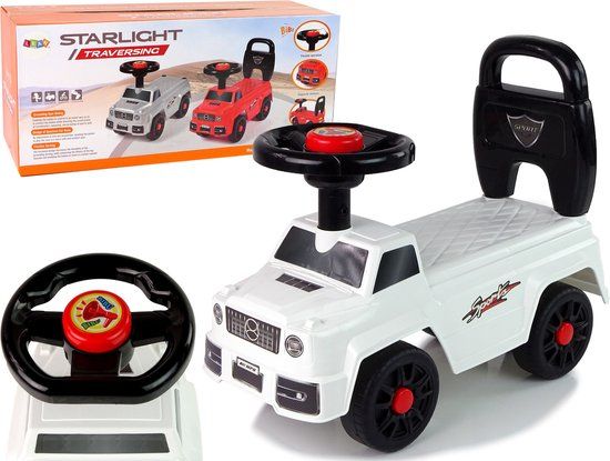 LEAN TOYS Starlight Traversing Mercedes Loopauto - Wit