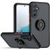 Tumundosmartphone Matte beschermhoes met zwarte rand en 360 draaibare ring voor Samsung Galaxy A54 5G
