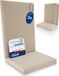 Beautissu QD-HL Set de 3 coussins de chaise de jardin premium, dossier haut 122x48 cm beige