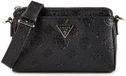 GUESS Cresidia II Mini Xbody Top Zip Bag Black Logo zwart